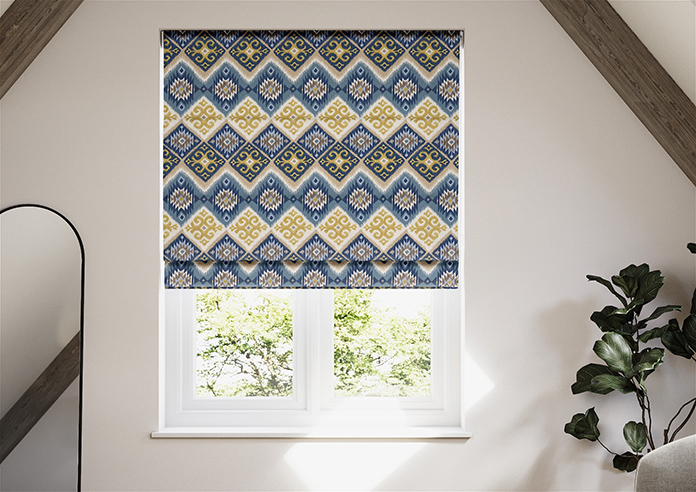 Navajo, Indigo - Twist&Fit Roman Blind - Image 3